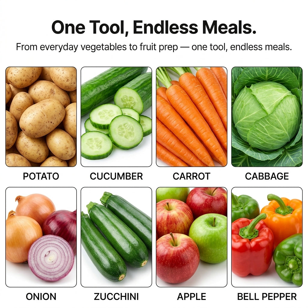 SliceMaster 4-in-1 Manual Vegetable Cutter