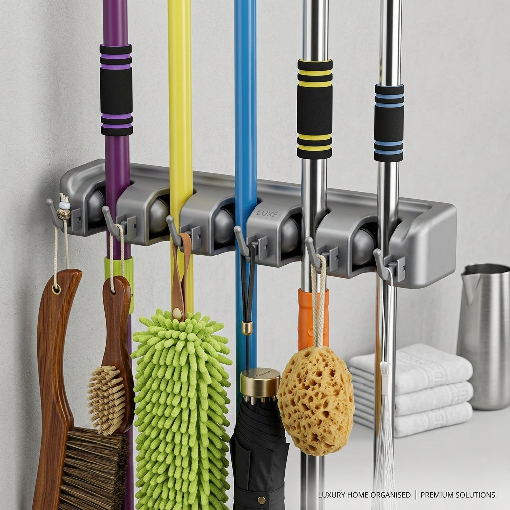 Brooms And Toiletries Organizer