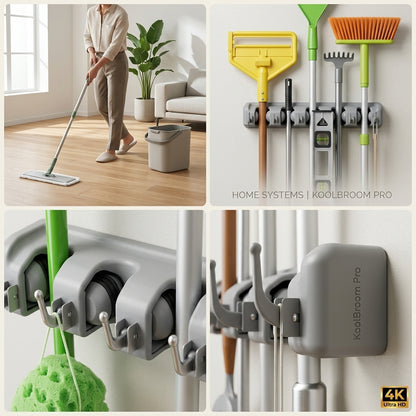Brooms And Toiletries Organizer